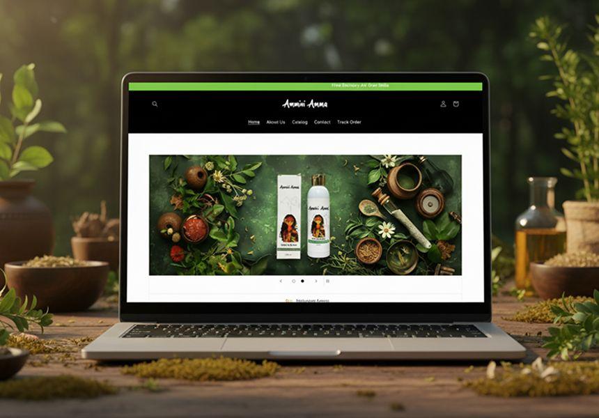 Ammini Amma – Shopify Organic Hair Oil Website