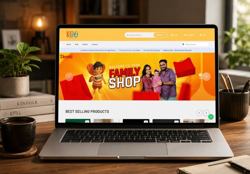 Knoti - Kids Fashion Ecommerce Website
