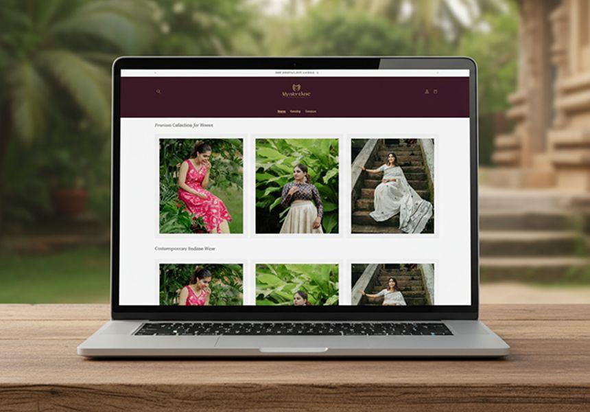 Mystara Luxe – Shopify Fashion & Saree Website (UK)