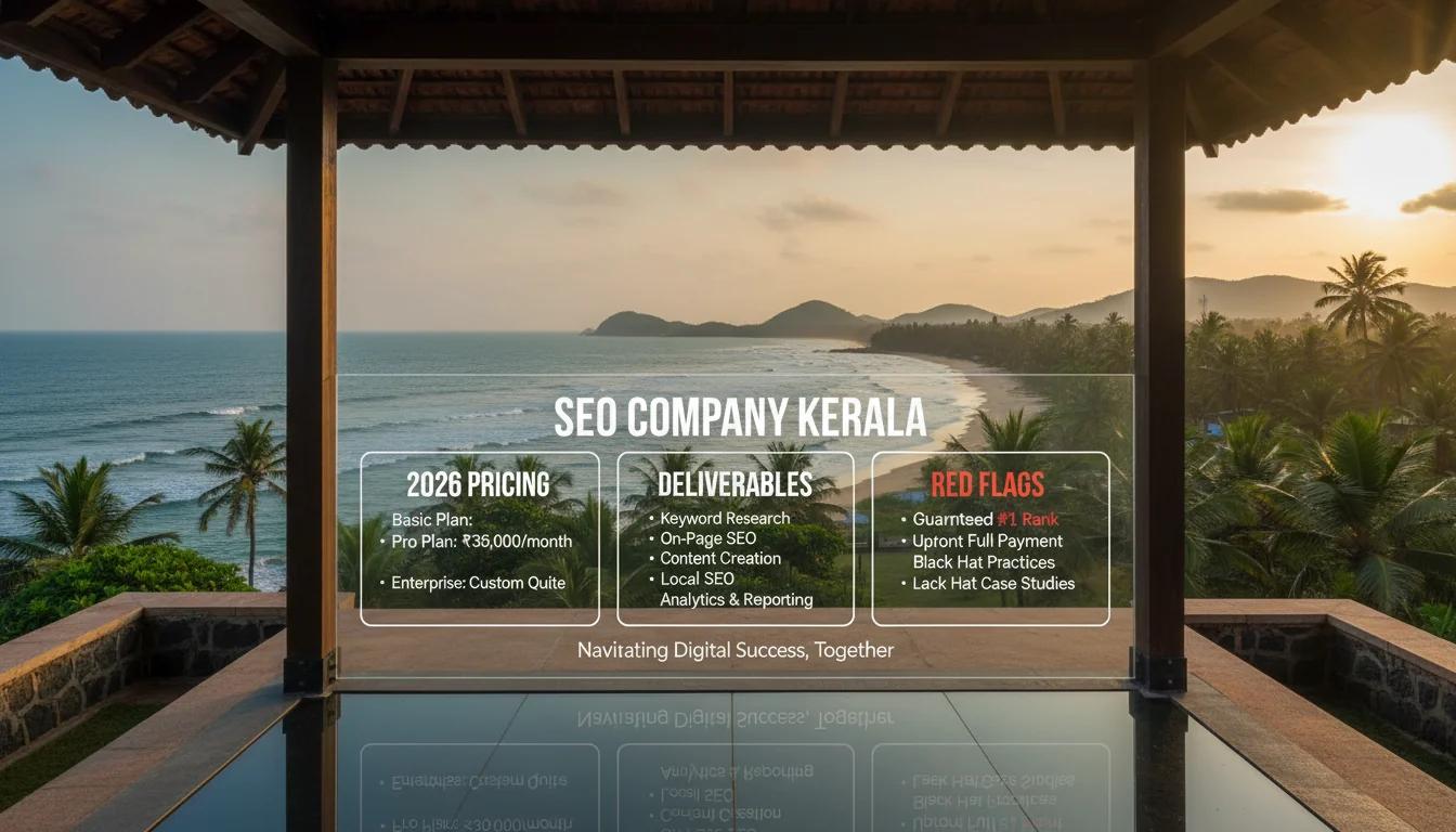 Featured image for SEO Company in Kerala: 2026 Pricing, Deliverables, and Red Flags Explained
